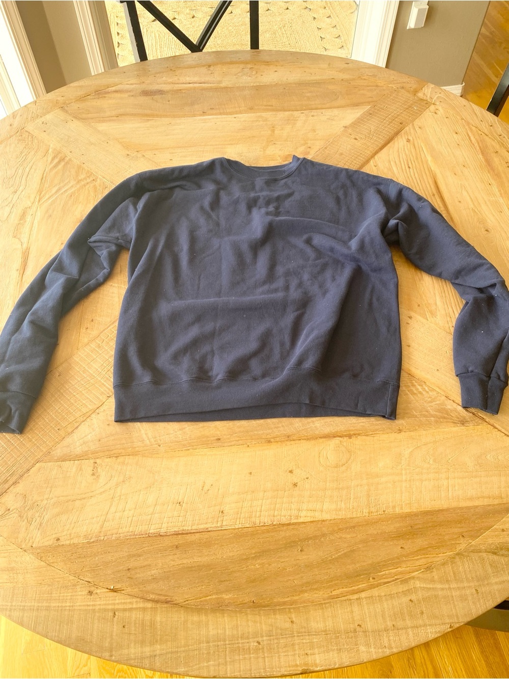 NWOT Navy Crewneck Sweatshirt - Deep Blue Large